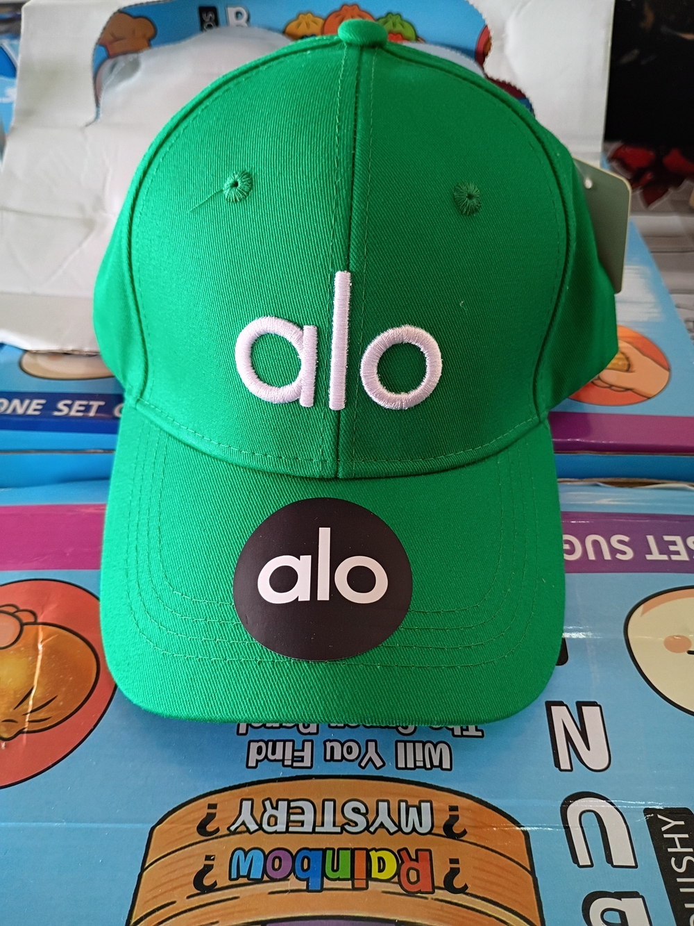 ALO Yoga Green Embroidered baseball cap